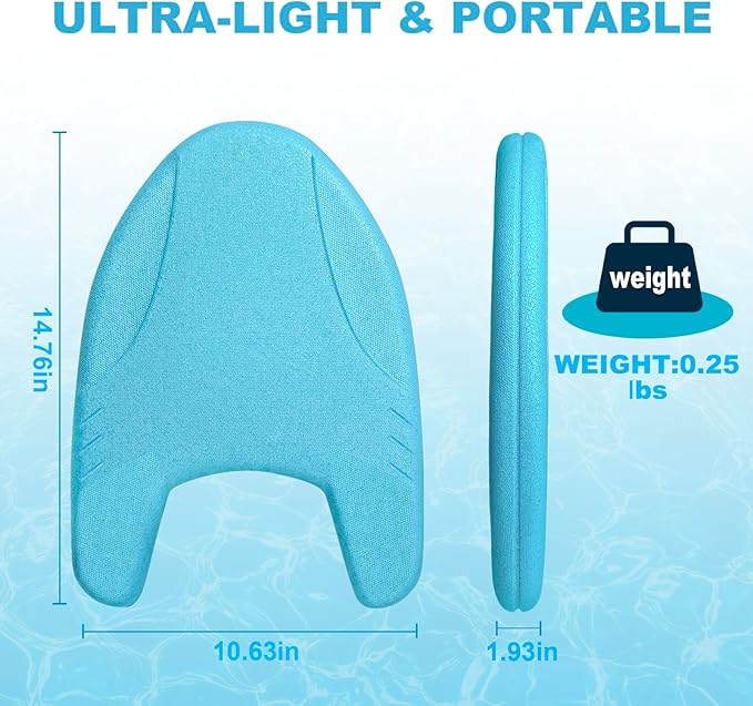 EPP Swimming Kickboard, Training Board, with Ultra-Lightweight and Great Buoyancy for Swimming Lessons, Lap Swimming, Water Aerobics
