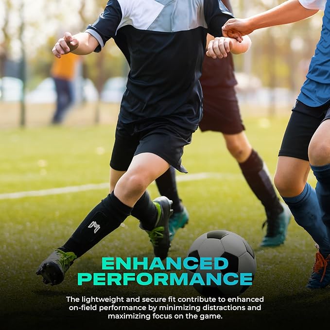 Mini Shin Guards Soccer – Built in Shin Pad Sleeves for Mens, Women, Teens - Small Shin Guards - Lightweight, Breathable Shin Defender Leg Protection