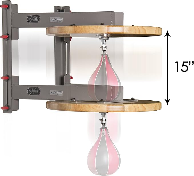 XMark Wall Mounted Speed Bag Platform with Shackle Swivel for MMA and Boxing