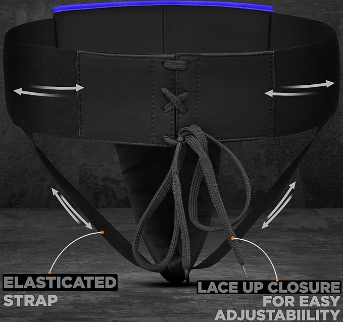 RDX Groin Protector for Boxing, Muay Thai, Kickboxing and MMA Fighting, Maya Hide Leather Abdo Gear for Martial Arts Training, Men Jockstrap Abdominal Protector for Sparring, Taekwondo and Grappling