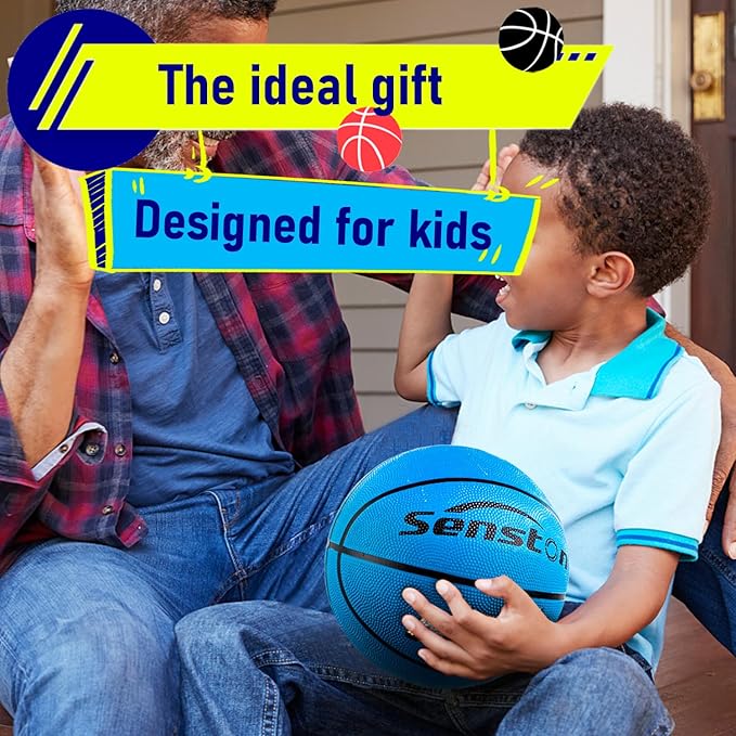 Senston Kids Basketball Balls Size 3/5/7 Basketballs Indoor Outdoor 27.5/29.5 inch Basketball Gifts for Kids/Girls/Boys