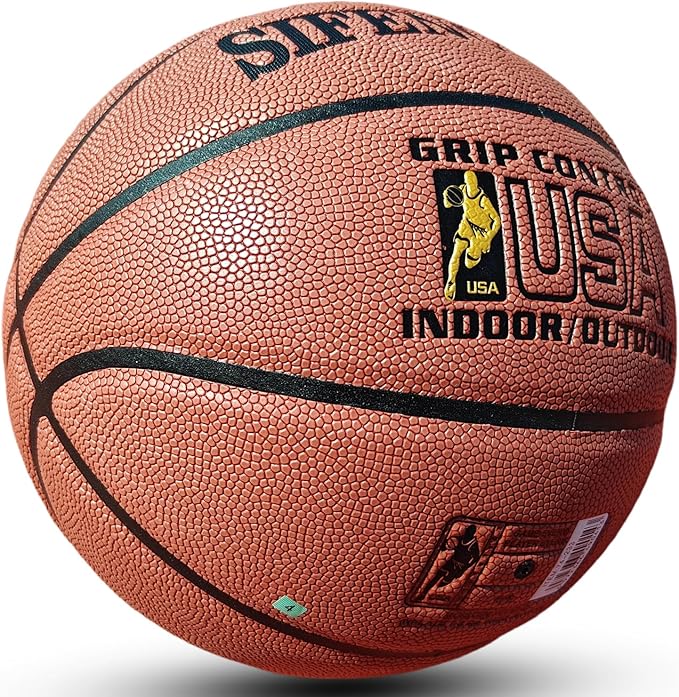 Wave Basketball, Blue and Yellow, Indoor/Outdoor Sports Basketball, Communion Gifts for Boys, Dedicated to 3v3 Matches, Size 7(29.5'')
