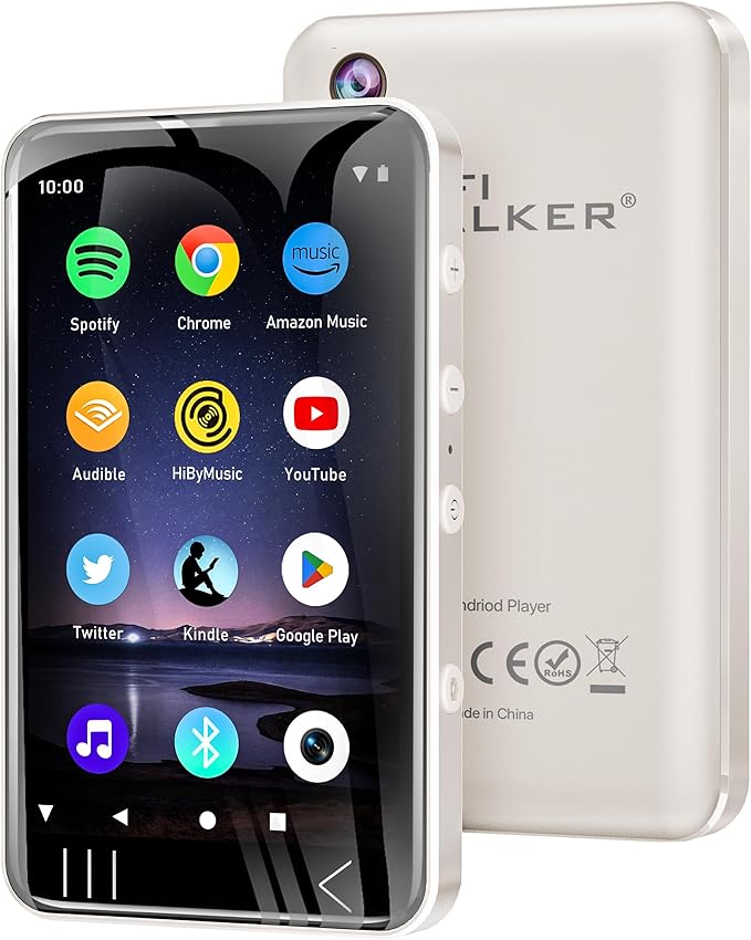 G7 MP3 Player with Bluetooth and WiFi- MP4 Player with Spotify and Camera, Android MP3 Player, Touchscreen 144GB MP4 Music Player with Speaker,Support YouTube, Audible