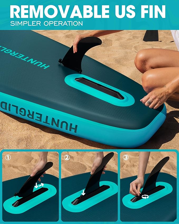 CETANA 11'6×35" Extra Wide Stand Up Paddle Board for Adults & Youth, 400lb Capacity Inflatable Paddle Board, Sup for 2+1 Person with Removable US Fin, 100L Backpack, Floating Paddle, Safety Leash