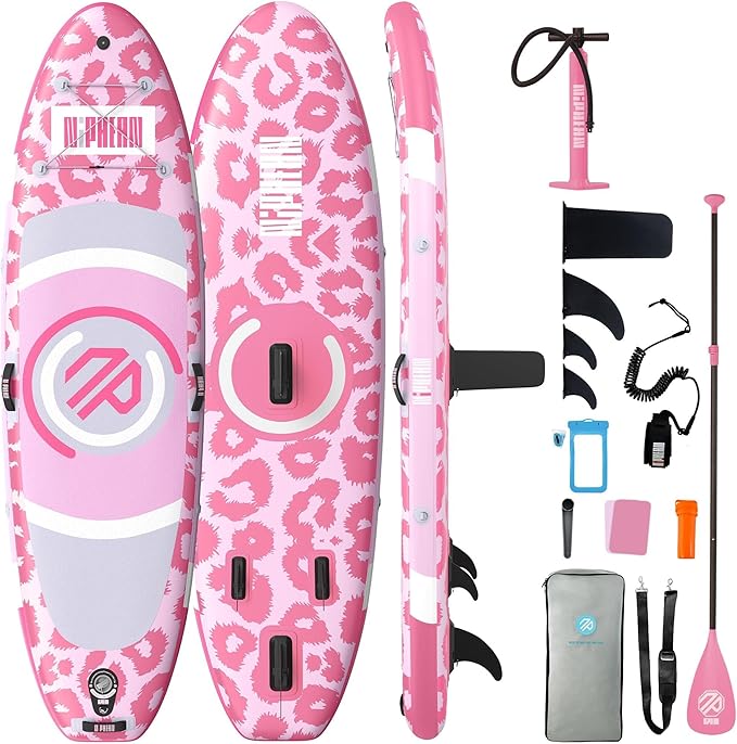 Niphean（Ultra-Light）Inflatable Paddle Board with (Beginner Friendly) StabilTrac Fin and Durable SUP Accessories, 10' Stand Up Paddle Boards for Adults & Youth, Versatile Yoga Paddle Board, Gift Ideas