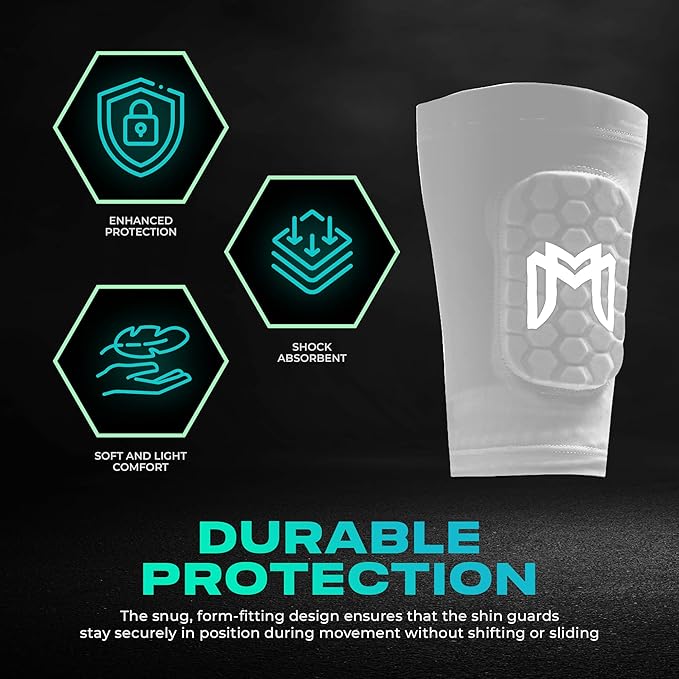 Mini Shin Guards Soccer – Built in Shin Pad Sleeves for Mens, Women, Teens - Small Shin Guards - Lightweight, Breathable Shin Defender Leg Protection