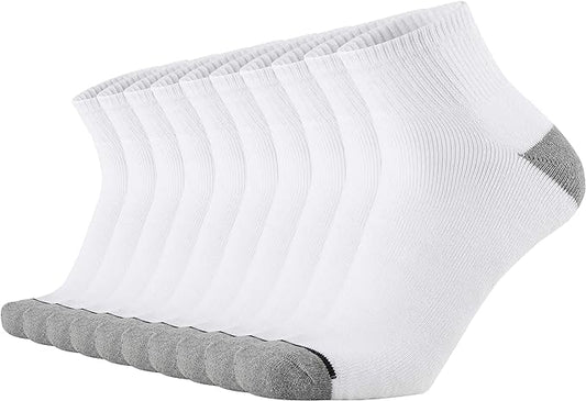 ONKE Max Full Cushion Low Cut Quarter Socks for Men Athletic Running Training Work Thick Warm Moisture Control Anti Blister