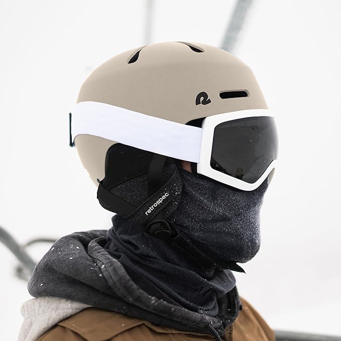 Retrospec Comstock Ski Helmet - Snowboard Helmet for Adults & Youth - Adjustable Fit Snow Helmet with Protective Shell and Breathable Vents for Men, Women, Boys & Girls