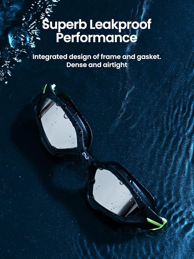 COPOZZ Men's Swim Goggles, Swimming Goggles Anti-fog No Leaking UV Protection for Adult men