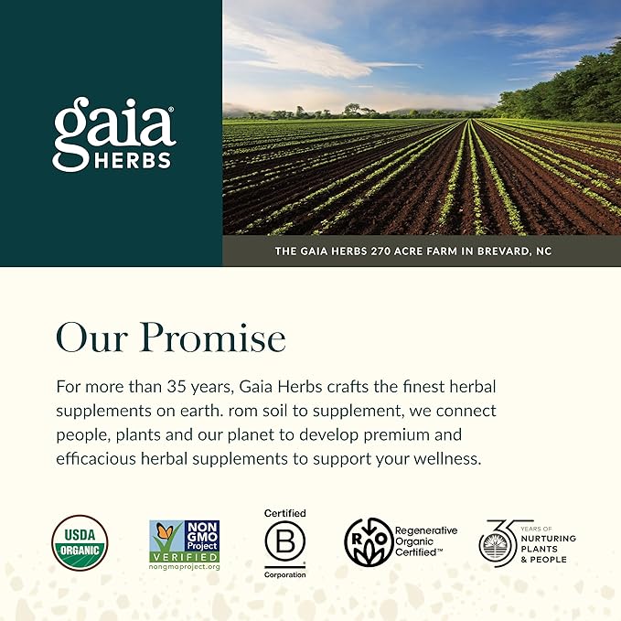 Gaia Herbs Thyroid Support - Made with Ashwagandha, Kelp, Brown Seaweed, and Schisandra to Support Healthy Metabolic Balance and Overall Well-Being - 60 Vegan Liquid Phyto-Capsules (20-Day Supply)