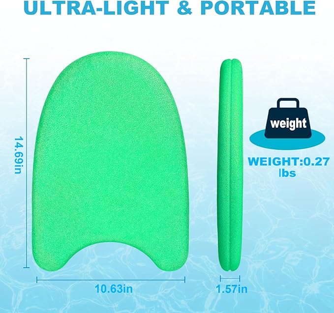 Swim Kickboard - EPP Material with Ultra-Lightweight and Great Buoyancy,Durability, Ideal for Beginners and Advanced Swimmers