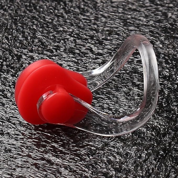8 Pieces Silicone Swimming Nose Clip, Waterproof Silica Gel Surfing Nose Plug Protector Soft Latex Plugs for Kids and Adults (8 Colors)