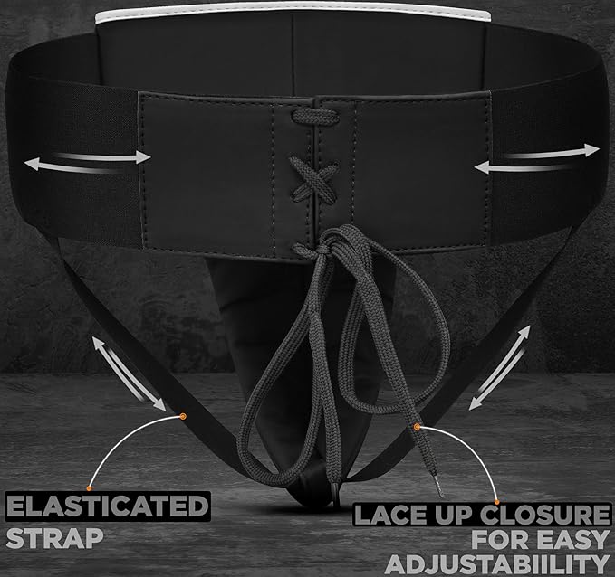 RDX Groin Protector for Boxing, Muay Thai, Kickboxing and MMA Fighting, Maya Hide Leather Abdo Gear for Martial Arts Training, Men Jockstrap Abdominal Protector for Sparring, Taekwondo and Grappling