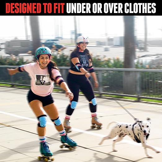 Triple Eight Covert Knee Pads – Ideal for Roller Skating, Biking, BMX, and Skateboarding