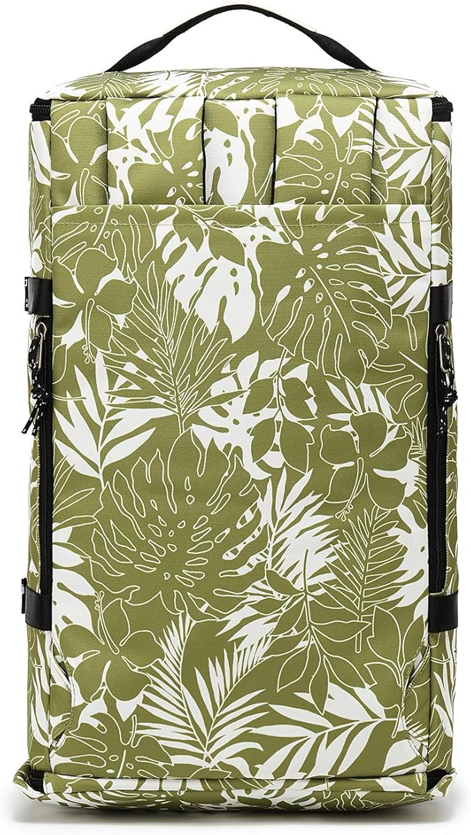 Kalesi Gym Duffle Bag Backpack 4-Way Waterproof with Shoes Compartment for travel Sport Hiking laptop (olive-green)