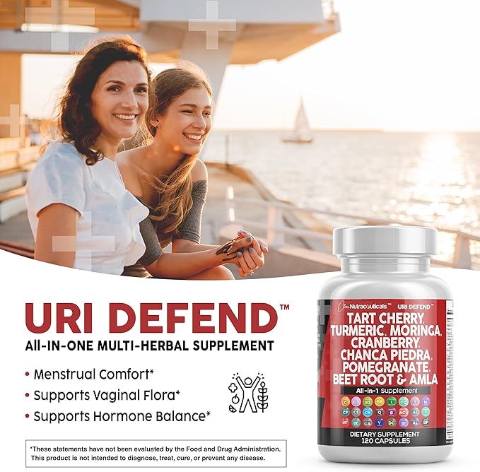 Clean Nutraceuticals Tart Cherry Extract Capsules with Turmeric Moringa Cranberry Chanca Piedra Celery Quercetin ACV Pomegranate L Selenomethionine - Uric Levels - 120 Ct