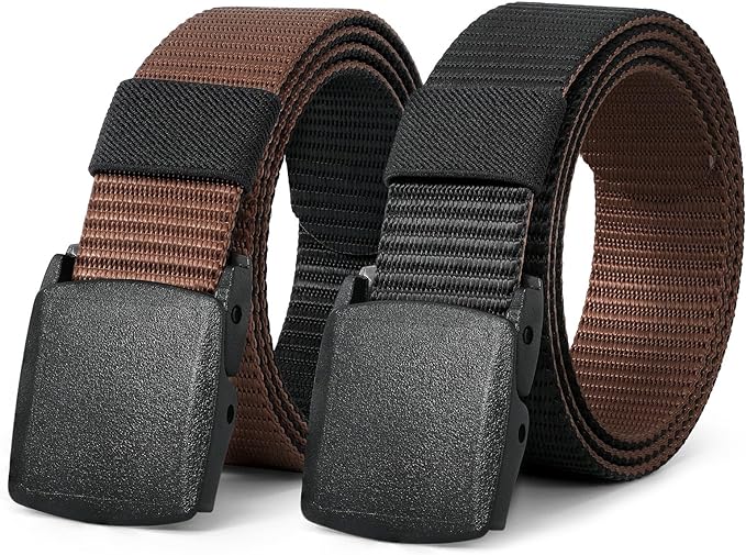 JASGOOD Nylon Canvas Breathable Military Tactical Men Waist Belt With Plastic Buckle