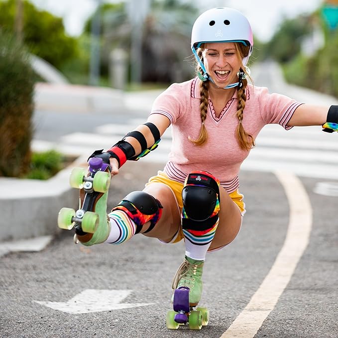 Triple Eight Certified Sweatsaver Helmet for Skateboarding, BMX, Roller Derby, Roller Skating, Inline Skating, Scooter and Bike