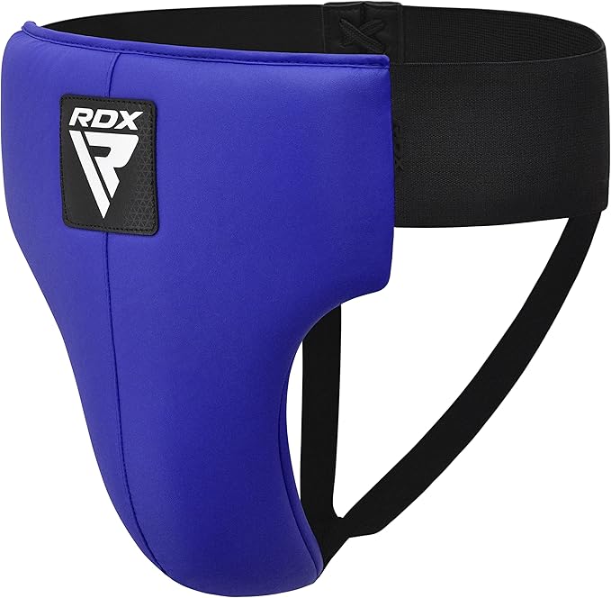 RDX Groin Protector for Boxing, Muay Thai, Kickboxing and MMA Training, Maya Hide Leather Abdo Gear for Martial Arts , SATRA Approved Abdominal Guard for Karate and Taekwondo