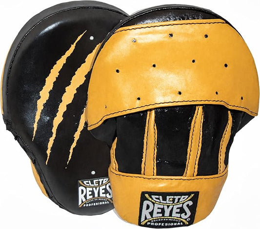 CLETO REYES Boxing Punching Mitts, Focus Sparring Striking Training Punch Pads, MMA, Kickboxing, Muay Thai, Leather