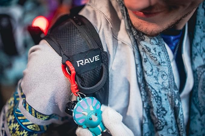 RAVERUNNER® Anti-Theft Hydration Backpack | Festival Approved Rave Backpack for Concert Goers, Leak-Free Festival Water Backpack for EDC, Rave Hydration Pack