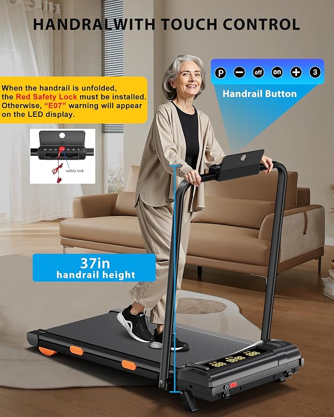 340lb Capacity Walking Pad Treadmill with 12% Incline, Big LED Display Under Desk Treadmill Support Full Manual/3-Preset Countdown/App Mode, Portable Treadmills for Small Spaces