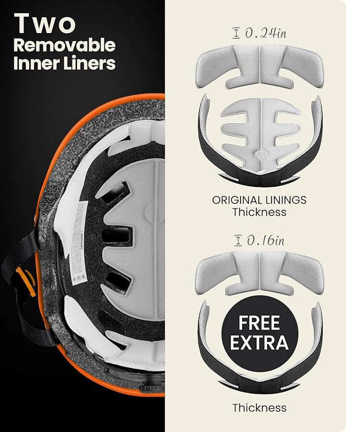 OutdoorMaster Skateboard Cycling Helmet - Two Removable Liners Ventilation Multi-Sport Scooter Roller Skate Inline Skating Rollerblading for Kids, Youth & Adults