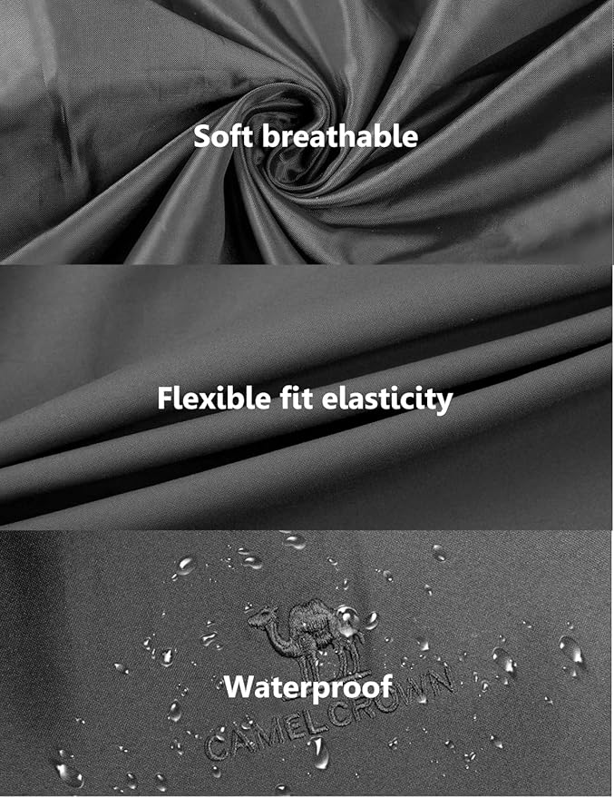 CAMELSPORTS Men Waterproof Softshell Jacket Windbreaker Hooded lightweight Rain Coat for Outdoor Hiking
