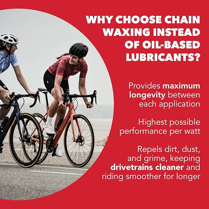 SILCA Secret Bike Chain Wax Blend, 500g - Hot Melt Wax Bicycle Chain Lube with Nano Tungsten Disulfide - The Fastest Lubricant On The Market - Easy Boiler Bag Application