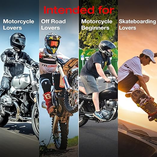 Scoyco Motorcycle Knee Shin Guards for Men - CE Level 1 Motocross Knee Pads Protective Gear with 45°-180° Knee Flexibility Design and Adjustable Elastic Band