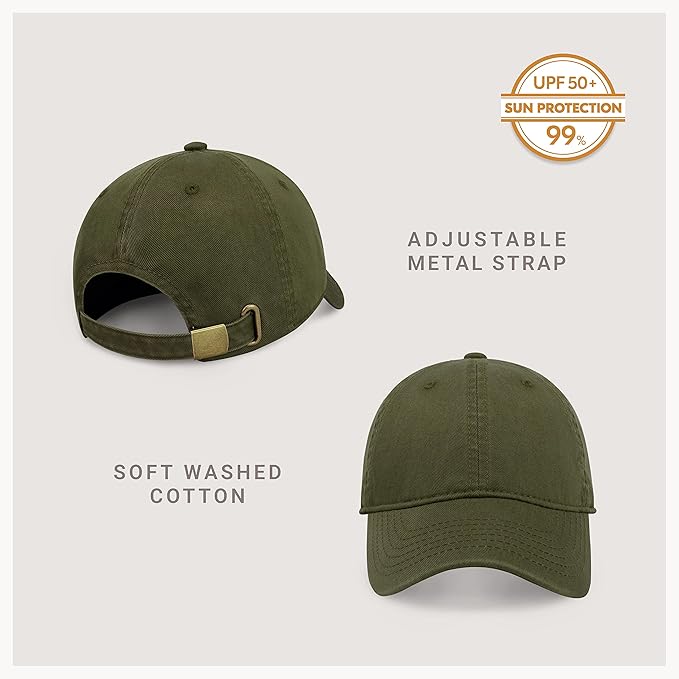 CHOK.LIDS Everyday Premium Dad Hat Unisex Cotton Baseball Cap for Men and Women Adjustable Lightweight Polo Style Curved Brim