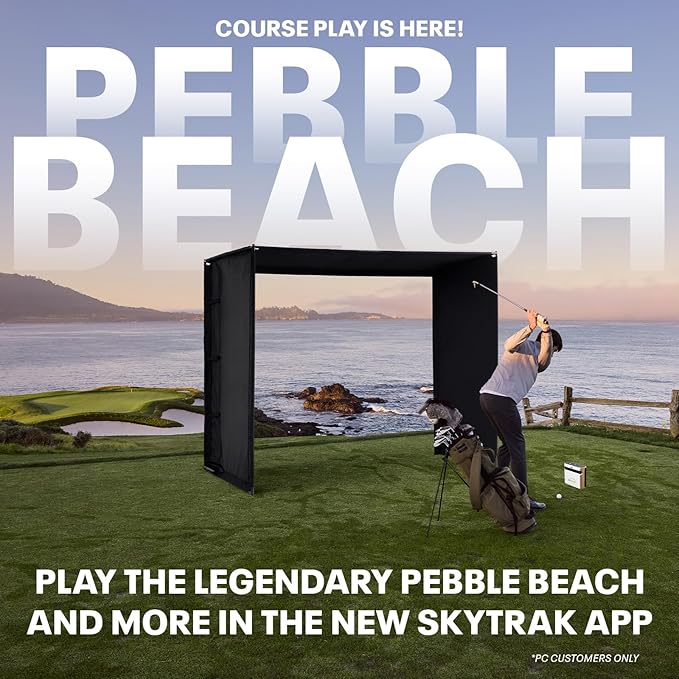 SkyTrak+ Launch Monitor & Golf Simulator Protective Shield - Tour-Level Swing Analysis with Dual Doppler Radar, Enhanced Camera, Real-time Simulation, Wi-Fi, USB-C Charging