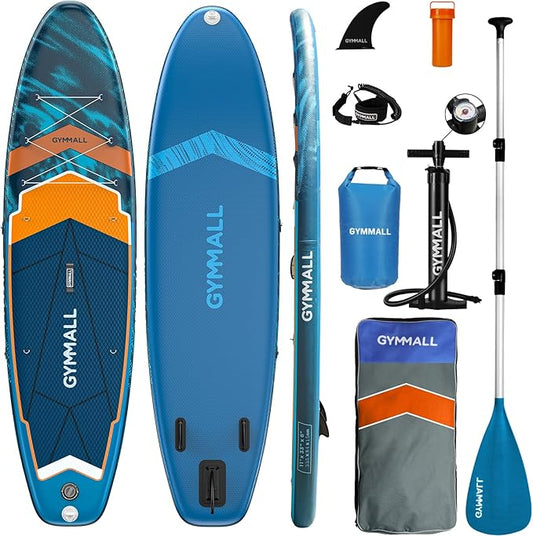 Paddle Board, Inflatable Stand Up SUP Paddle Boards for Adults & Youths of All Skill Levels, Wide & Non-Slip Deck Design Blow Up Paddleboards with Premium Accessories & Storage Bag