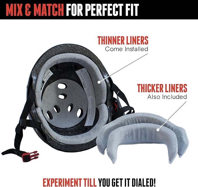 Triple Eight The Certified Sweatsaver Helmet with Visor for Roller Derby, Skateboarding and BMX