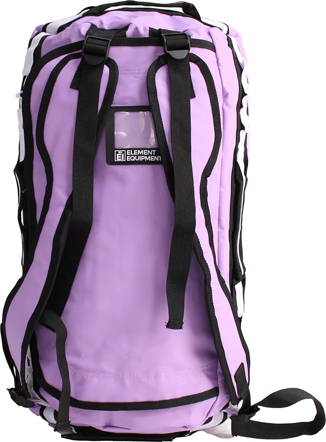 Element Equipment Trailhead Duffel Bag Shoulder Straps Waterproof Violet/Lavendar Small