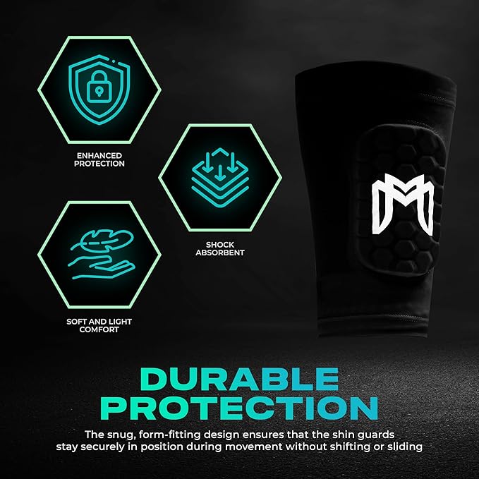 Mini Shin Guards Soccer – Built in Shin Pad Sleeves for Mens, Women, Teens - Small Shin Guards - Lightweight, Breathable Shin Defender Leg Protection