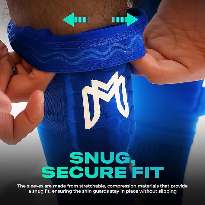 Mini Shin Guards Soccer – Built in Shin Pad Sleeves for Mens, Women, Teens - Small Shin Guards - Lightweight, Breathable Shin Defender Leg Protection