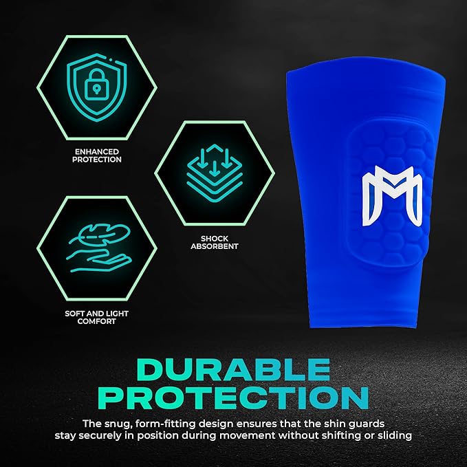 Mini Shin Guards Soccer – Built in Shin Pad Sleeves for Mens, Women, Teens - Small Shin Guards - Lightweight, Breathable Shin Defender Leg Protection