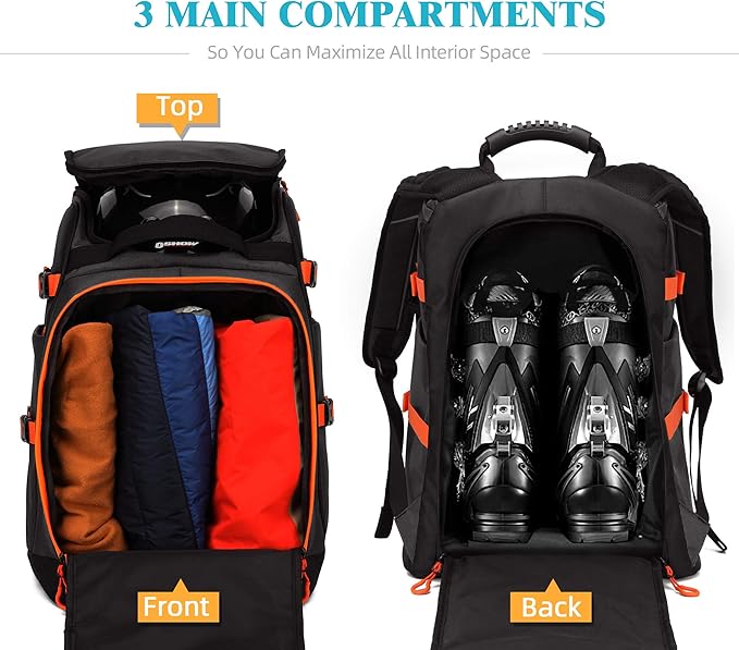 Ski/Snowboard Boot Bag/Skating Bag | Excellent for Store and Transport Gear, Jacket, Helmet, Goggles, Gloves & Accessories