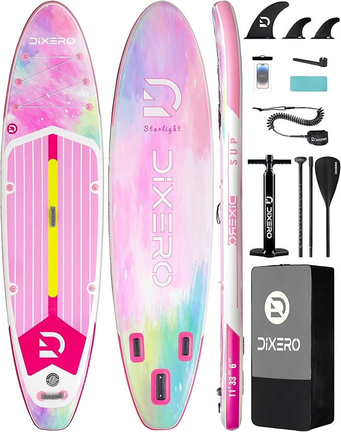 Inflatable Stand Up Paddle Board with SUP Accessories, Anti-Slip EVA Deck, 11'*33" Inflatable Paddle Boards for Adults & Youth of All Skill Levels