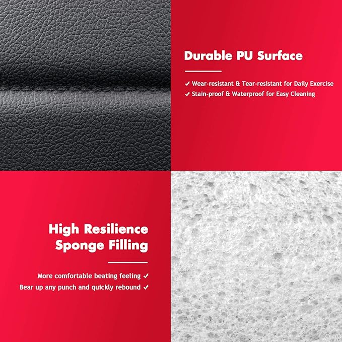 GYMAX Kids Punching Bag Set, Prefilled Junior Kick Boxing Bag Kit with Gloves & Jumping Rope, Heavy Duty Wall Mounted Punching Bag for Youth MMA, Martial Kungfu Thai Training