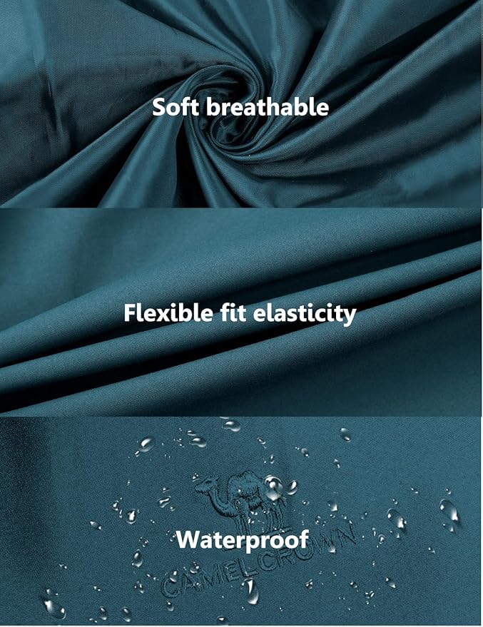 CAMELSPORTS Men Waterproof Softshell Jacket Windbreaker Hooded lightweight Rain Coat for Outdoor Hiking