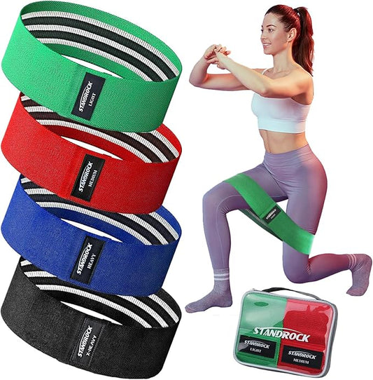 Fabric Resistance Bands for Working Out, 3 and 4 Levels Booty Bands Long Resistance Bands for Women and Men | Elastic Bands for Exercise Bands Resistance Workout Bands Resistance