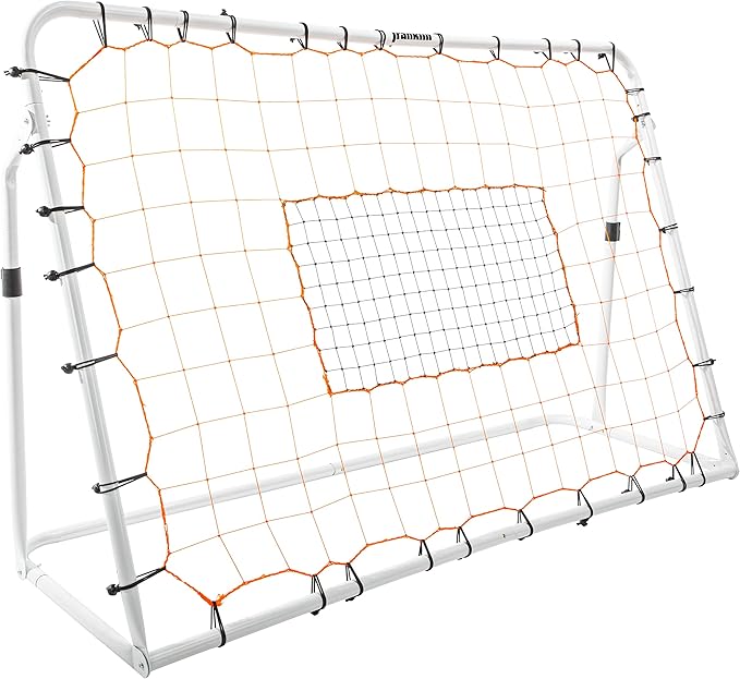 Franklin Sports Soccer Rebounder - Tournament Steel Rebounding Net - Perfect for Backyard Practice and Training - 12' x 6' & 6' x 4'