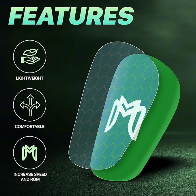 MiniGuards - Mini Shin Guards for Soccer Players - Tiny Shin Pads for Men, Women, Teens - Miniature Shin Guards 3.9 x 2.4 inch - Perfect for High Level Soccer Athletes