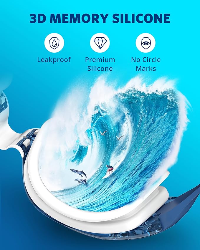 Aegend Swim Goggles, Swimming Goggles No Leaking Full Protection Adult Men Women Youth