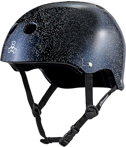 Triple Eight Deep Cover Helmet - Ideal for Skateboarding, Bicycling, BMX, and Roller Skating