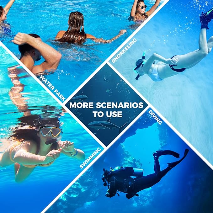 Scuba Diving Mask for Adults - Premium Anti-Fog Snorkeling Mask Comfortable & Leak-Proof Swim Goggles with Nose Cover for Scuba Diving, Snorkeling & Underwater Adventures