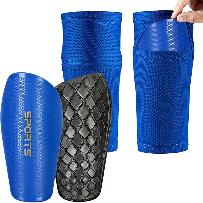 Soccer Shin Guards for Kids Youth and Shin Guard Sleeves Children's Calf Protectors for Boys Girls Kids Teenagers 3-5,5-10,10-15 Years Old Children