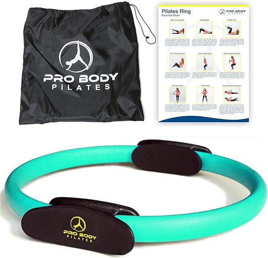 ProBody Pilates Fitness Circle – 14 Inch Pilates Ring for Focusing on Toning Inner Thighs, Arms, and Core